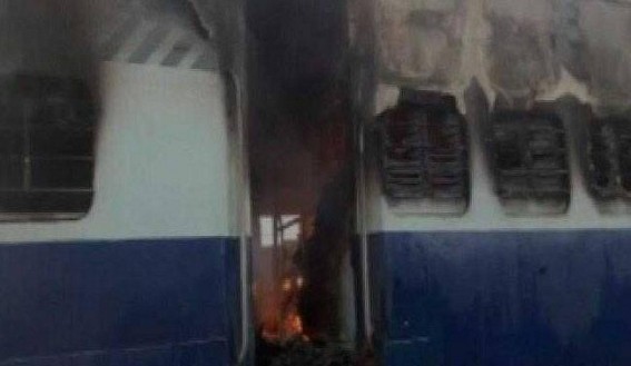 Tripura Sundari Express train burnt by Rapist Dera Chiefâ€™s goons 